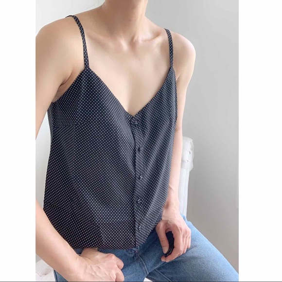 LAST 2! MINIMALIST POLKA DOTS CAMI WITH BUTTONS - Picture 6 of 8